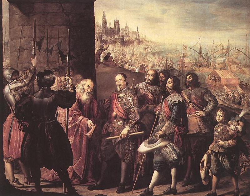PEREDA, Antonio de The Relief of Genoa af Sweden oil painting art